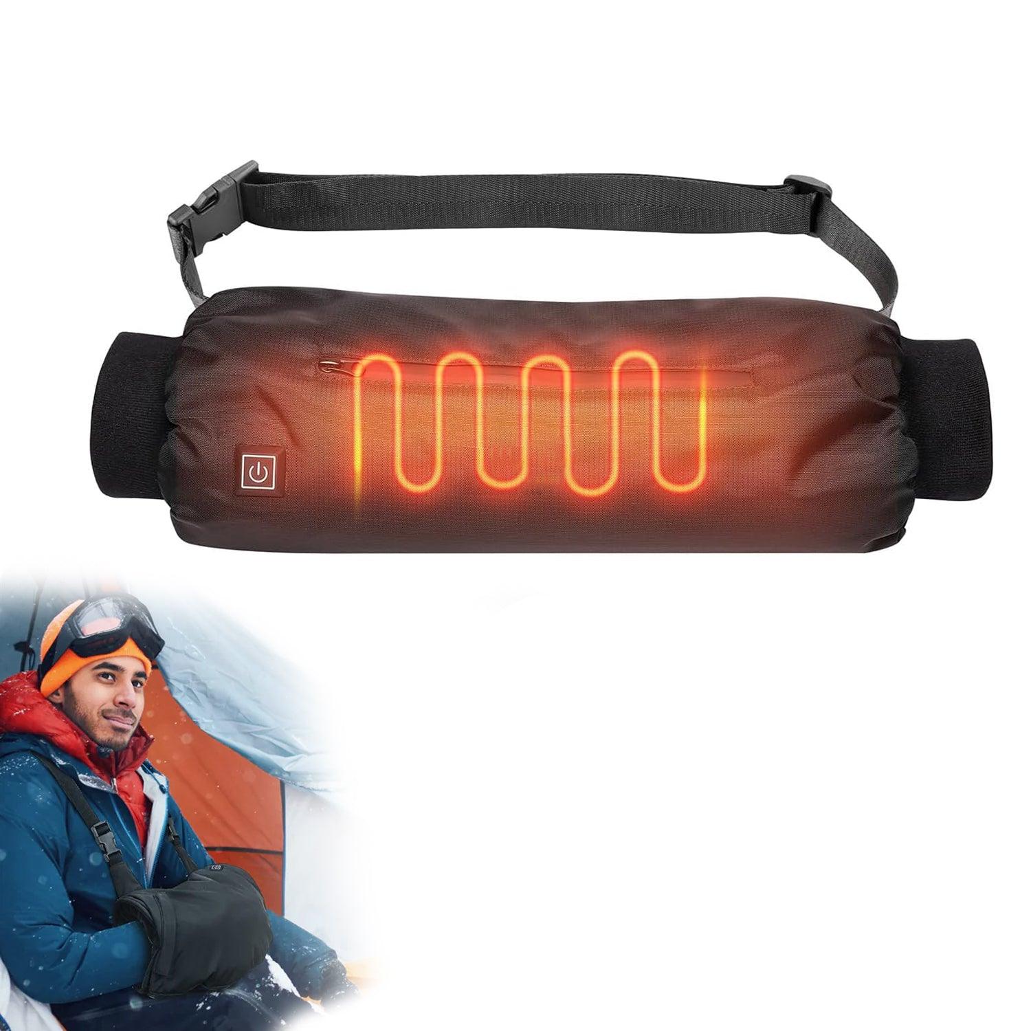 Hand Warmer Pouch - Electric Heated Hand Warmer Pouch, Gloves with Double Sided Heating Areas- Portable USB Heated Hand Muff for Men & Women Winter Warm - Tophatter Daily Deals