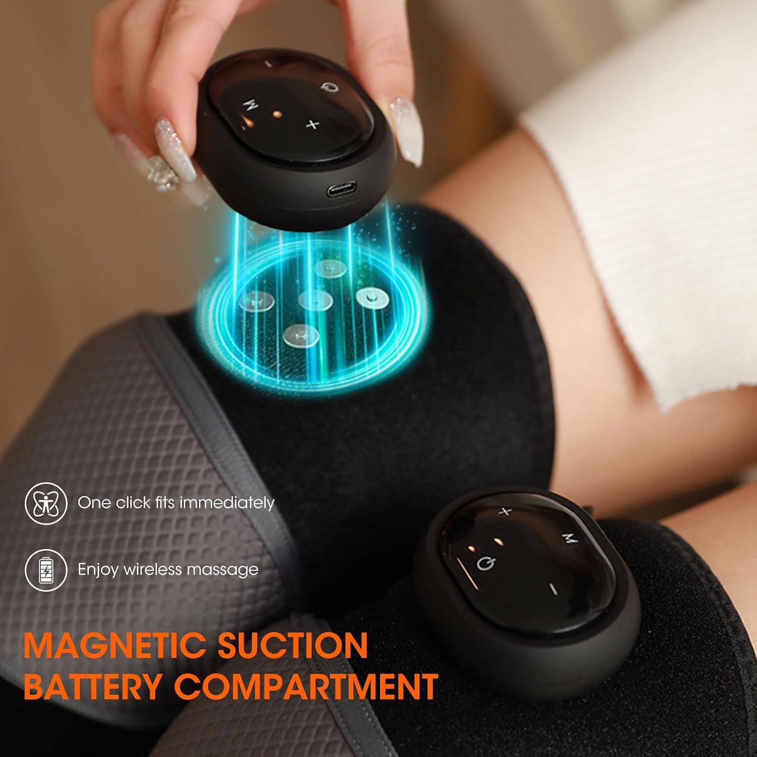 Knee Pain Massager - Knee Joint Massager Heat Physiotherapy Pain Relief Vibration Machine Health Care - Tophatter Daily Deals