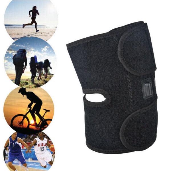 Heated Knee Brace - Heated Knee Brace Wrap Support | Electric Therapeutic Heating Pad W/Rechargable 7.4V 2600Mah Battery for Joint Pain Relief Health & Beauty - Tophatter Daily Deals