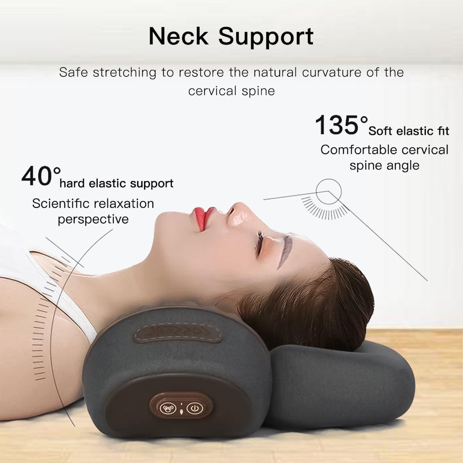 Neck Massager Pillow - 3 in 1 Neck And Shoulder Massager Memory Foam Back Massager Health & Beauty - Tophatter Daily Deals