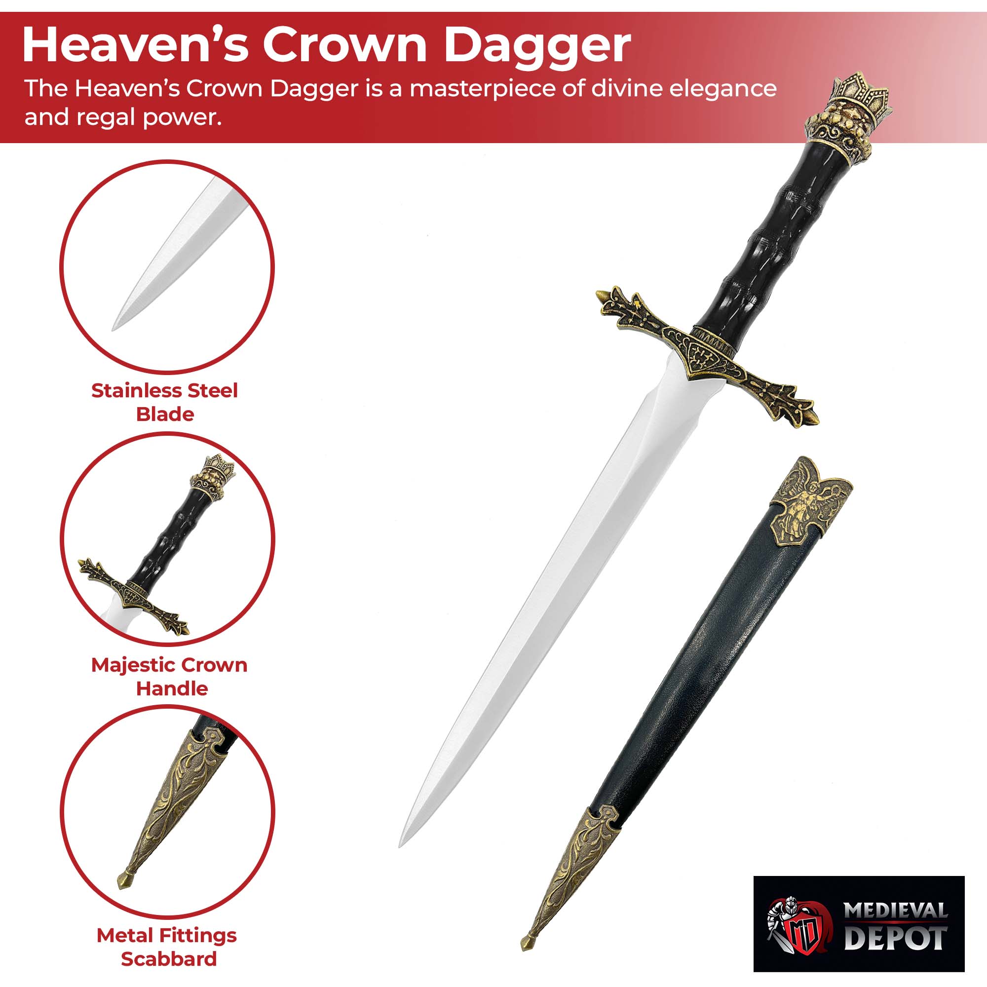 Heavens Crown Dagger Daggers - Tophatter Daily Deals