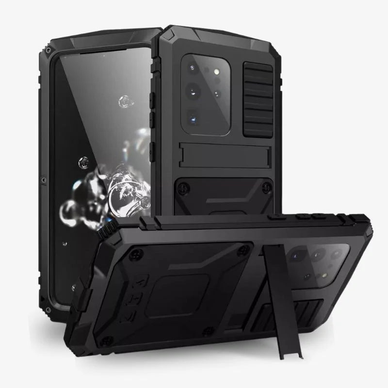 Heavy Duty Phone Case With Kickstand Rugged Slim Lightweight Black - Tophatter Daily Deals