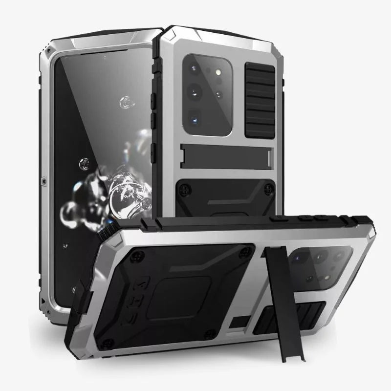 Heavy Duty Phone Case With Kickstand Rugged Slim Lightweight Grey - Tophatter Daily Deals