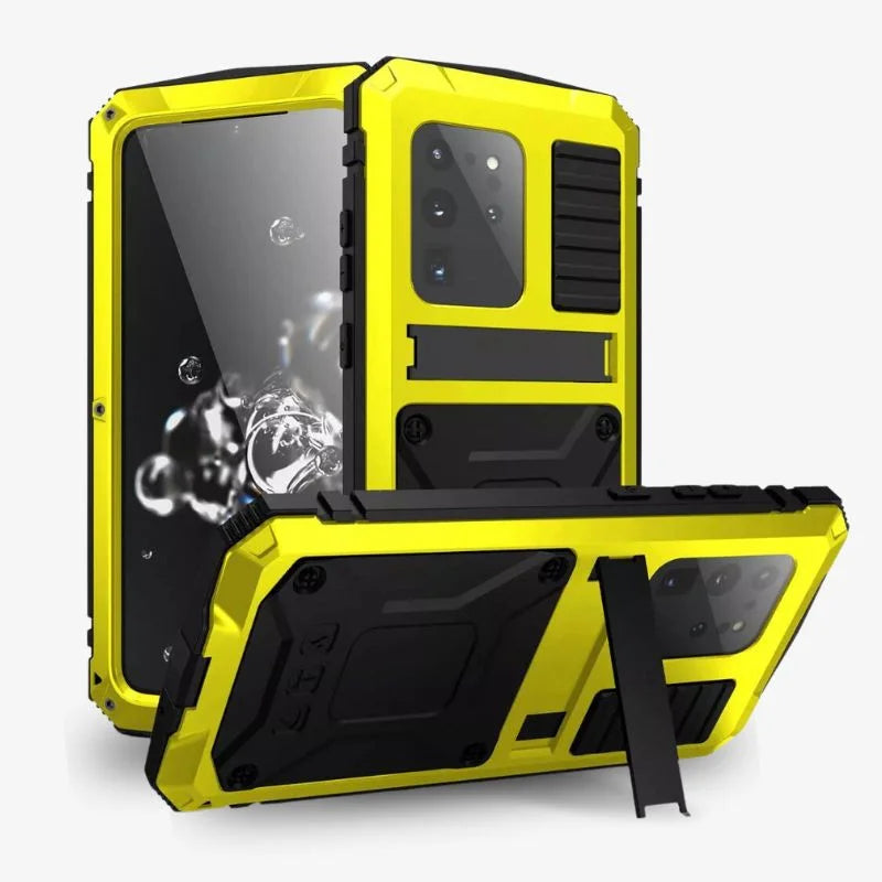 Heavy Duty Phone Case With Kickstand Rugged Slim Lightweight Yellow - Tophatter Daily Deals