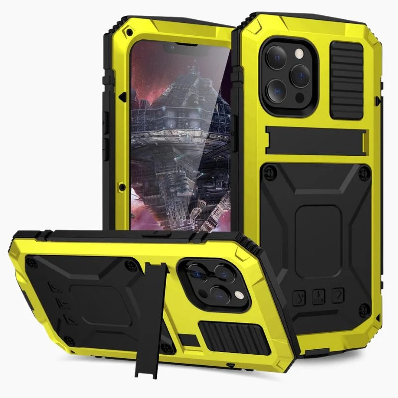 Heavy Duty Phone Case Rugged Armor Slim Shockproof Design Yellow - Tophatter Daily Deals