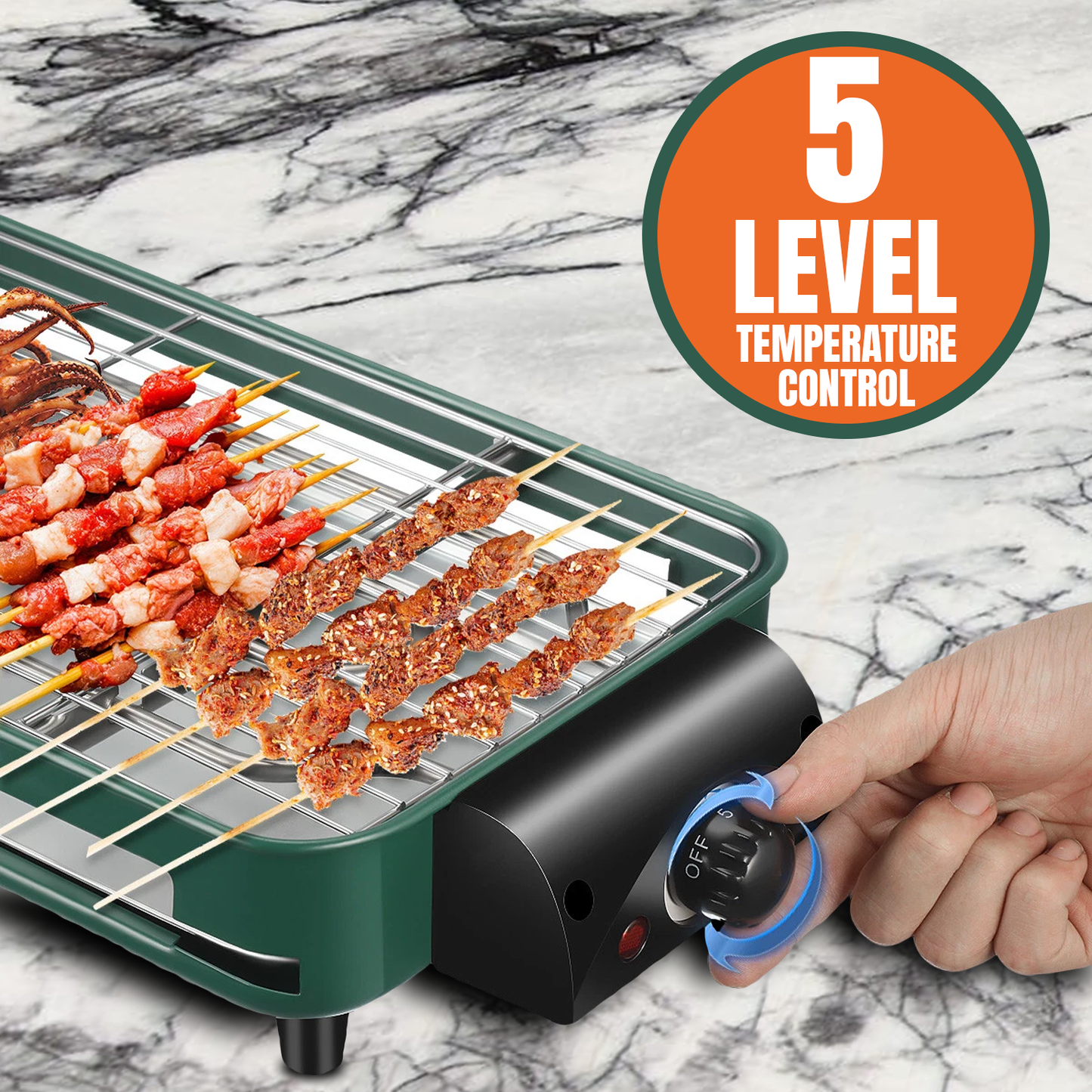 Barbecue Hot Plate – Electric Griddle for Indoor Grill & BBQ Cooking Electronic - Tophatter Daily Deals