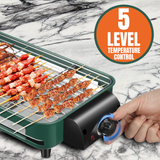 Barbecue Hot Plate – Electric Griddle for Indoor Grill & BBQ Cooking Electronic - Tophatter Daily Deals