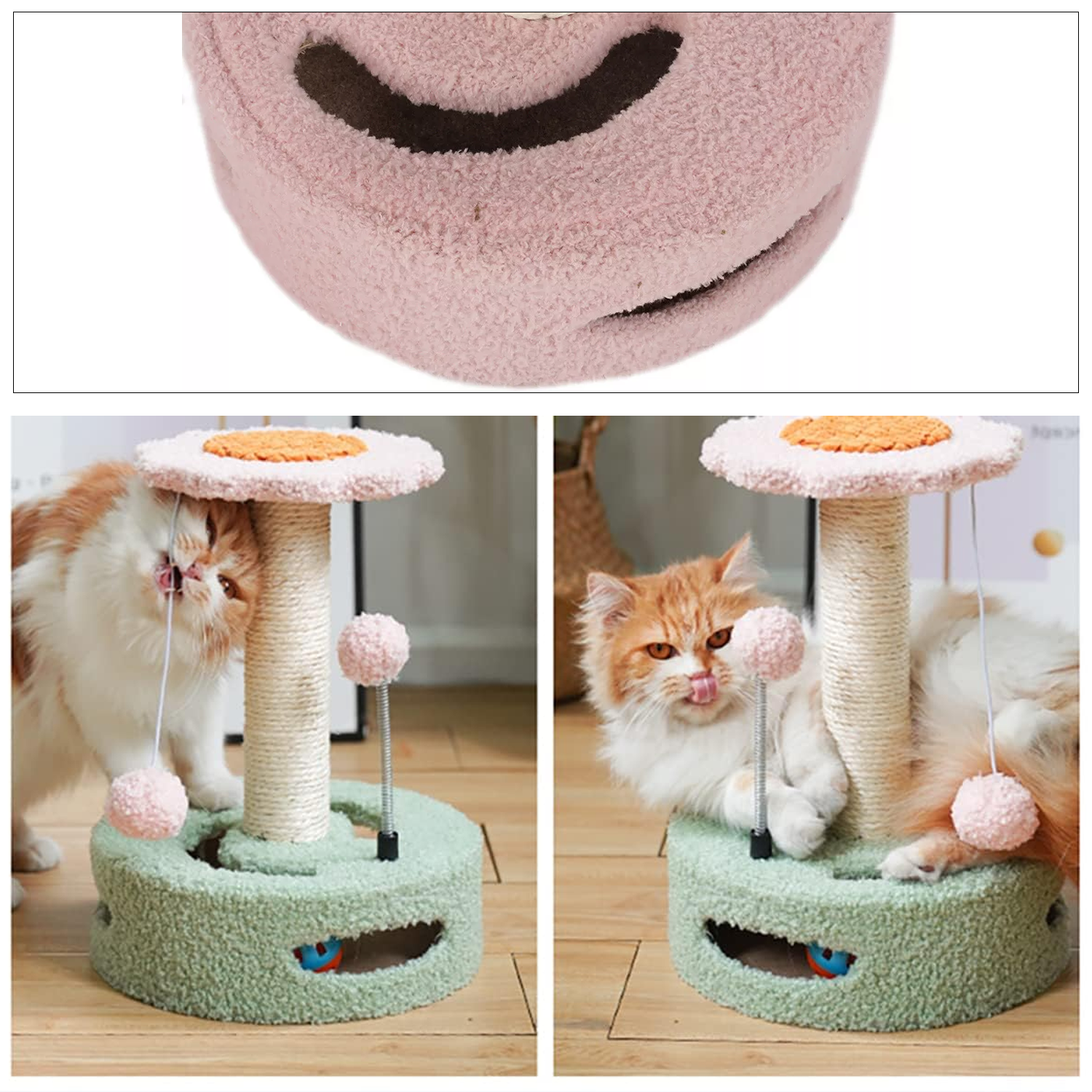 Large Cat Tree – Multi-Level Climbing Frame with Scratching Posts & Cozy Perches Pet Products - Tophatter Daily Deals