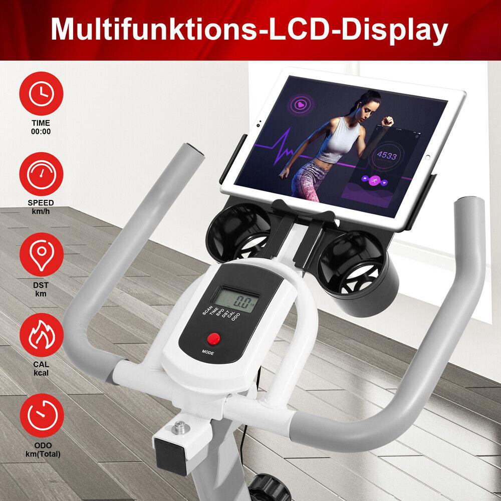 Best Exercise Bike for Home - Heavy Duty Exercise Bike Home Gym Bicycle Cycling Cardio Fitness Indoor Workout Exercise & Fitness - Tophatter Daily Deals