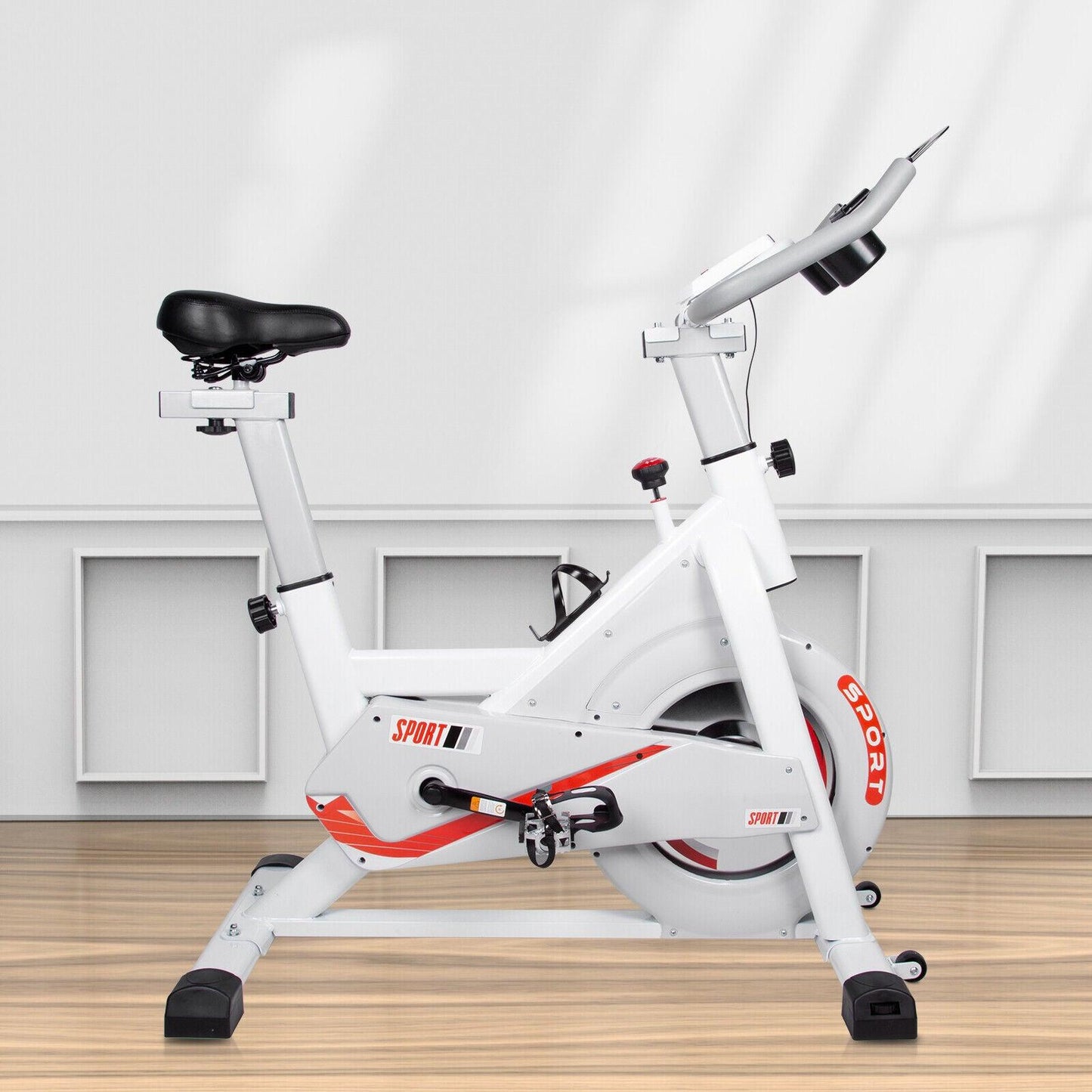 Best Exercise Bike for Home - Heavy Duty Exercise Bike Home Gym Bicycle Cycling Cardio Fitness Indoor Workout Exercise & Fitness - Tophatter Daily Deals