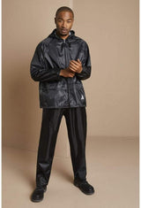 Best Raincoats Mens - Result Mens Waterproof Windproof Heavy Duty Jacket and Trousers Rain Suit + BAG Clothing - Tophatter Daily Deals
