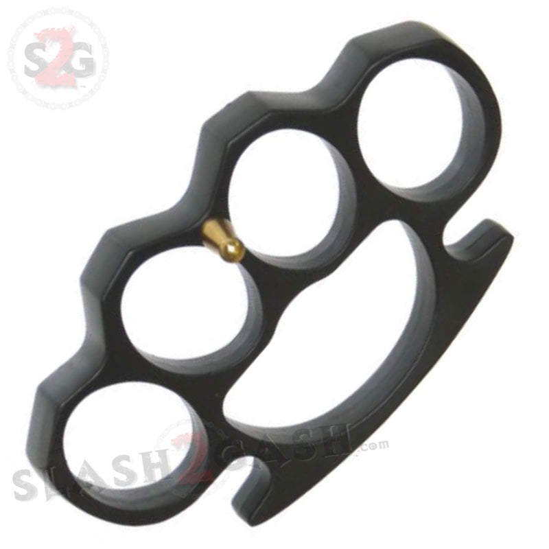 Classic Heavy Duty Belt Buckle & Paperweight - Black Knuckles Belt Buckle - Tophatter Daily Deals