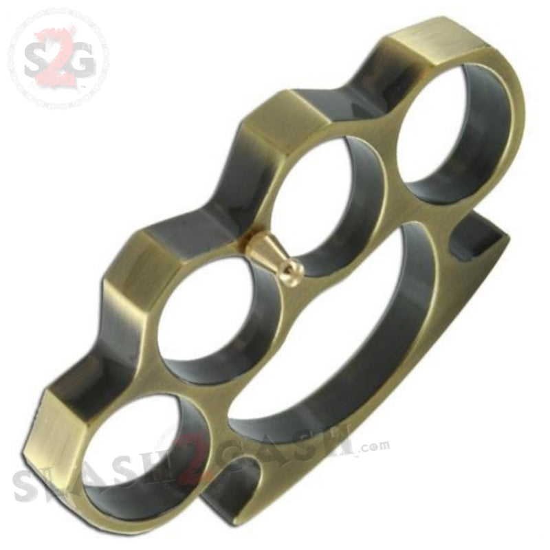 Classic Heavy Duty Belt Buckle & Paperweight - Bronze Knuckles Belt Buckle - Tophatter Daily Deals