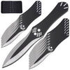 3 Pcs Heavy Duty Aerodynamic Design Throwing Knives Set Black - TOPHATTER'S ARMORY DEALS Collectible Weapons - Tophatter Daily Deals