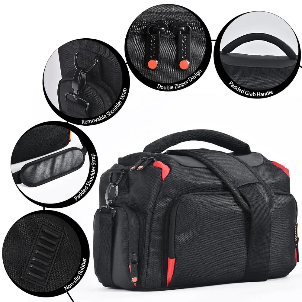 Digital Camera Shoulder Bag Dustproof Black Camera Bags & Cases - Tophatter Daily Deals