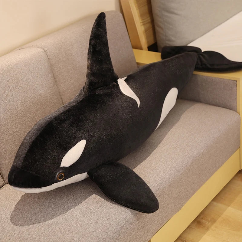 Orca Plush Toy Lifelike Whale Soft Cuddly Bed Pillow - Tophatter Daily Deals