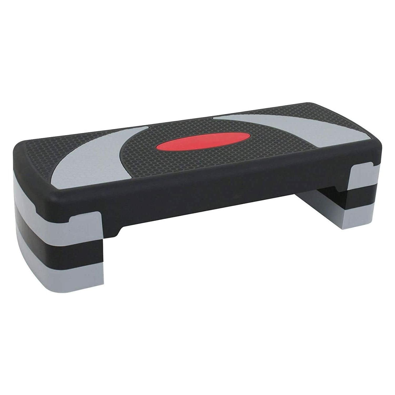 Aerobic Exercise Step - Height Adjustable Aerobic Step, Steppers for Exercise 3 Levels, Aerobic Step Board, Adjustable Height 10cm/15cm/20cm, for Home & Office Exercise & Fitness - Tophatter Daily Deals