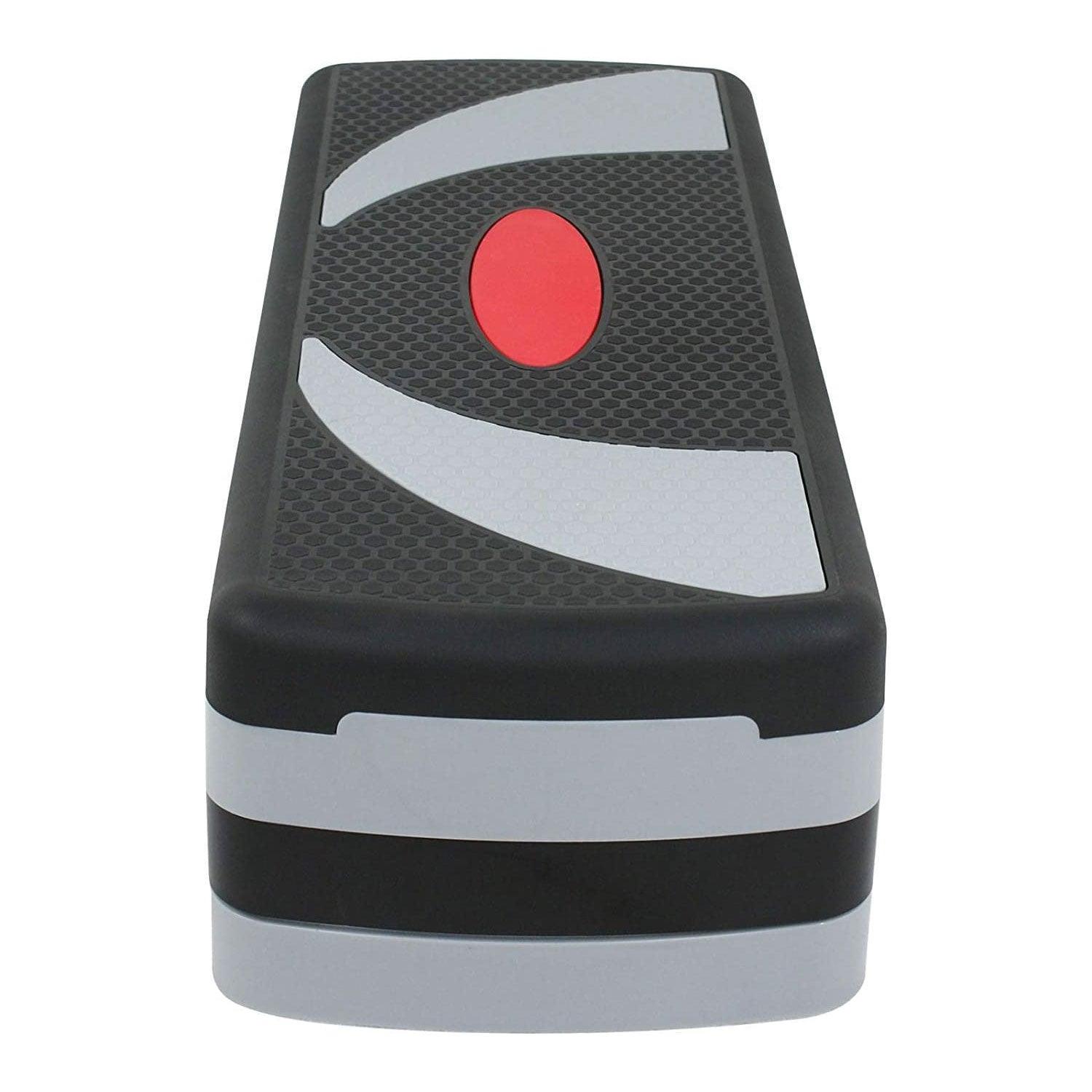Aerobic Exercise Step - Height Adjustable Aerobic Step, Steppers for Exercise 3 Levels, Aerobic Step Board, Adjustable Height 10cm/15cm/20cm, for Home & Office Exercise & Fitness - Tophatter Daily Deals