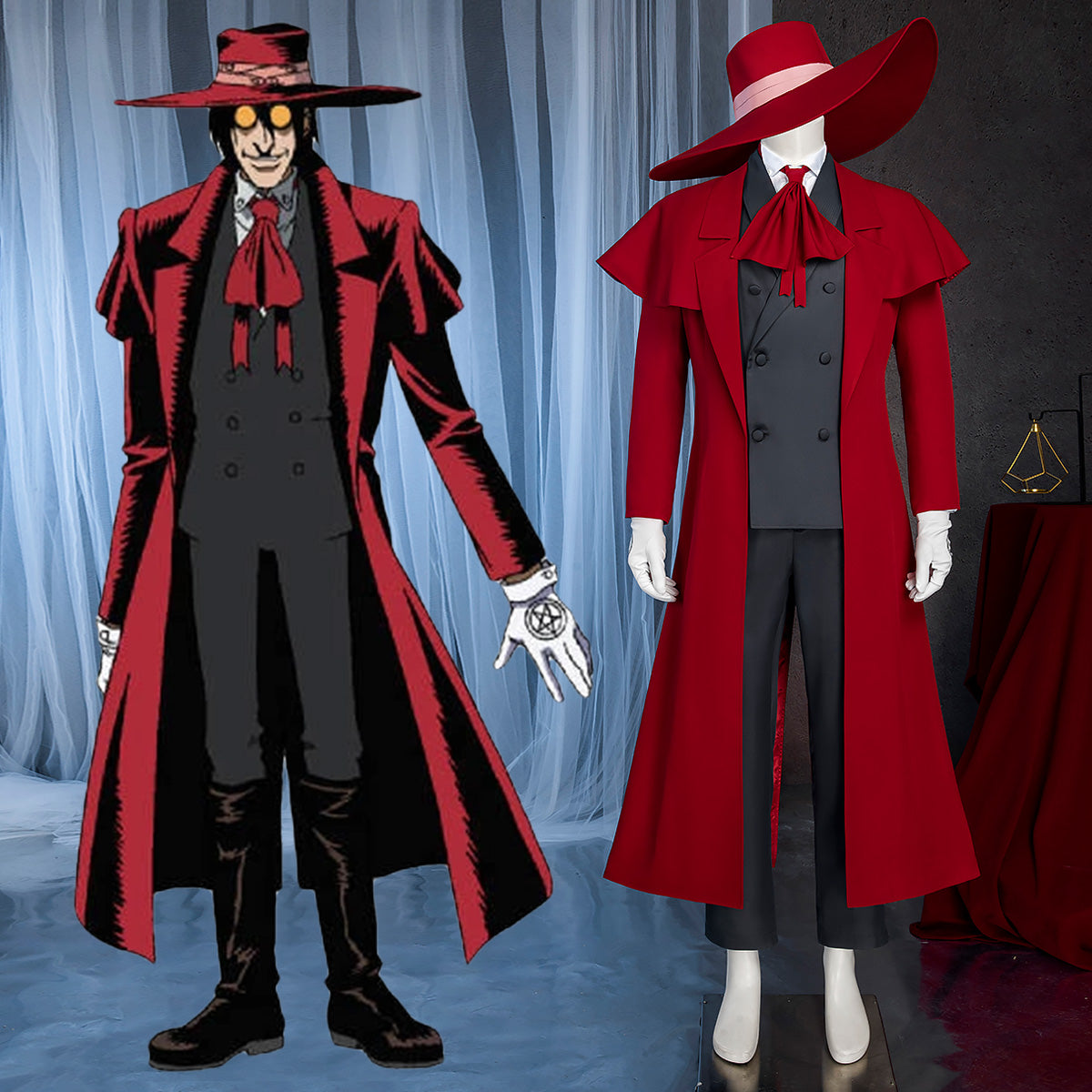 Hellsing Organization Alucard Vampires Cosplay Costume Costume - Tophatter Daily Deals