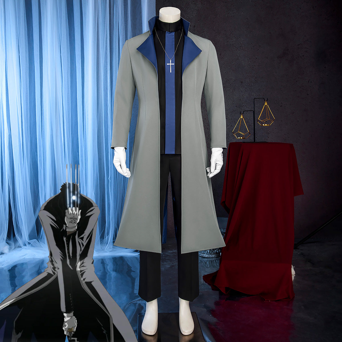 Hellsing Ova Father Anderson Cosplay Costume Costume - Tophatter Daily Deals