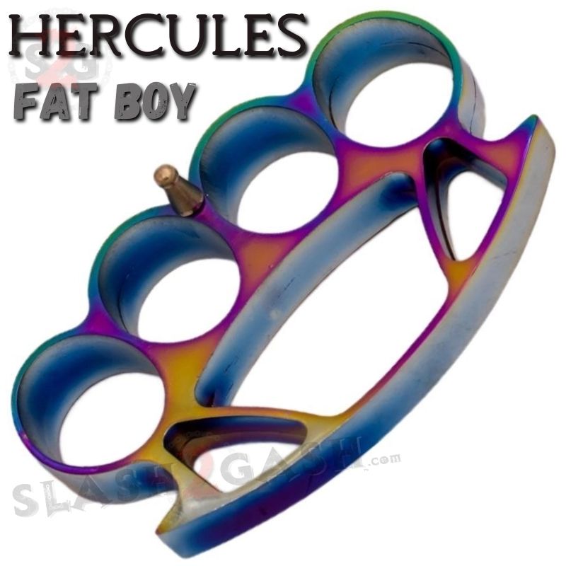 HERCULES Extra Thick Large Knuckles Chubby Chunk Buckle - Asst. colors Rainbow Belt Buckle - Tophatter Daily Deals