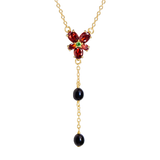 Harry Potter - Hermione's Deathly Hallows Red Crystal Necklace (Costume) Necklace - Tophatter Daily Deals