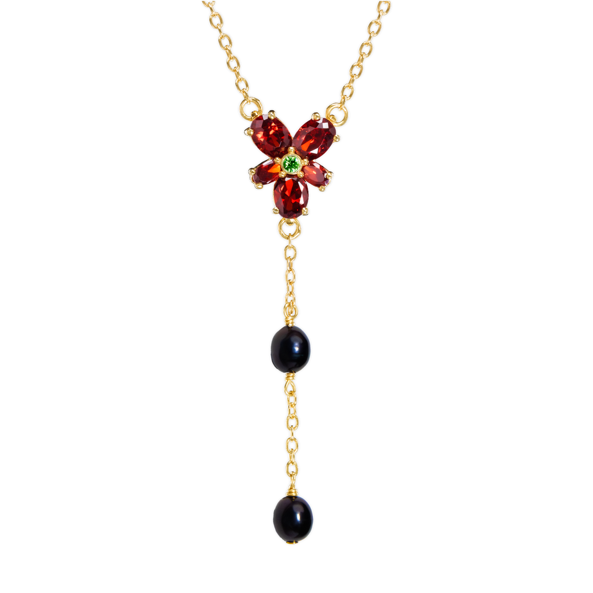 Harry Potter - Hermione's Deathly Hallows Red Crystal Necklace (Costume) Necklace - Tophatter Daily Deals