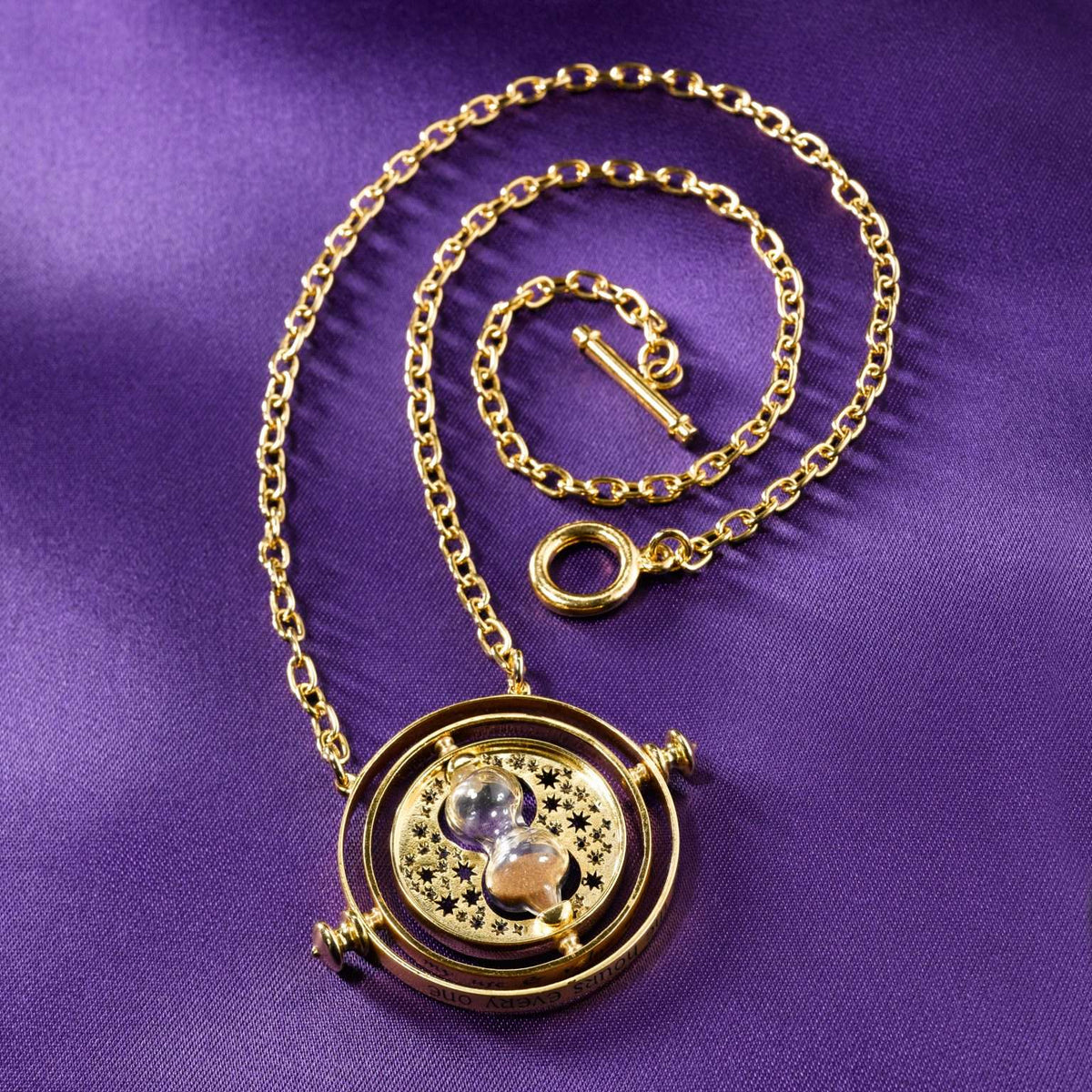Harry Potter - Official Hermione's Time Turner and Display Case (24K Gold Plated) Collectible Replica - Tophatter Daily Deals