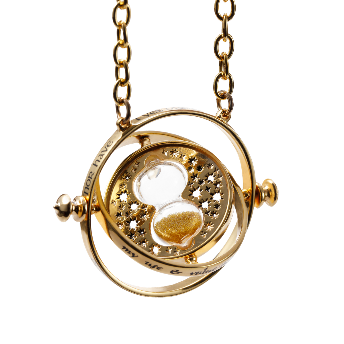 Harry Potter - Official Hermione's Time Turner and Display Case (24K Gold Plated) Collectible Replica - Tophatter Daily Deals