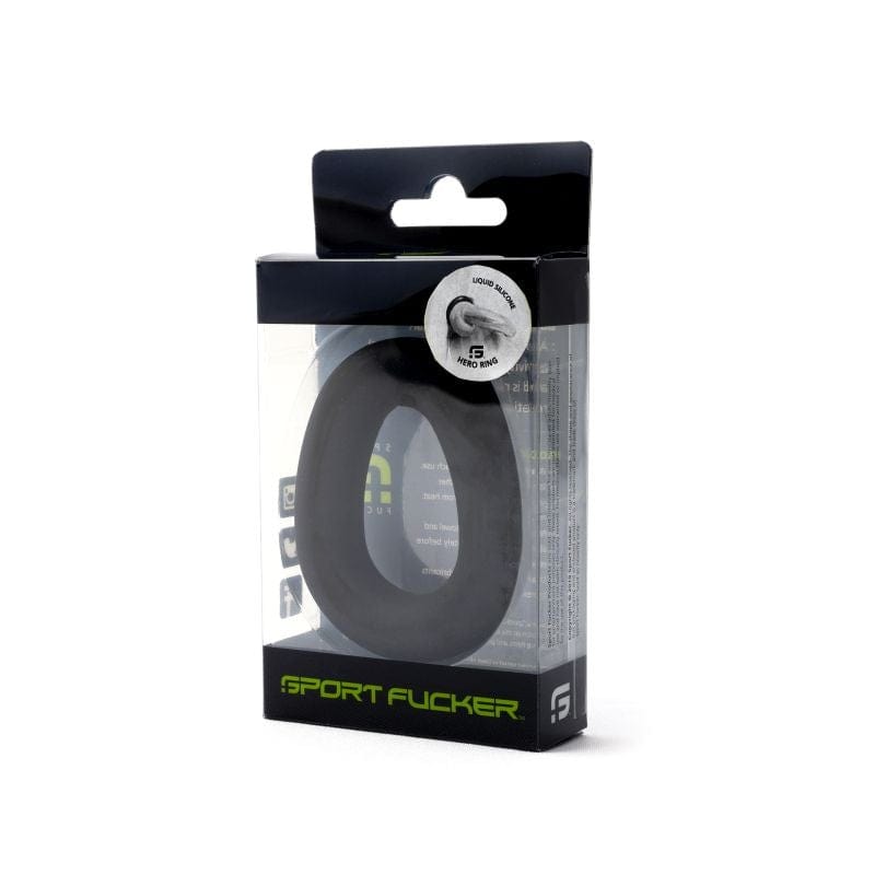 Hero Ring (Black) – Comfortable Cock and Ball Ring > Cock Ring > Single - Tophatter Daily Deals