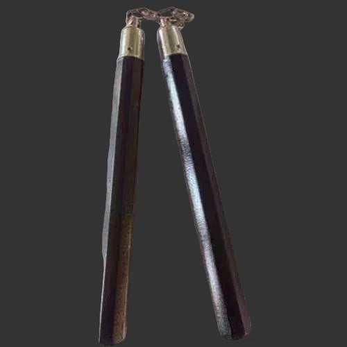 Nunchaku (Nunchuk) - Octagonal Grip, Black (Wood) Nunchaku - Tophatter Daily Deals