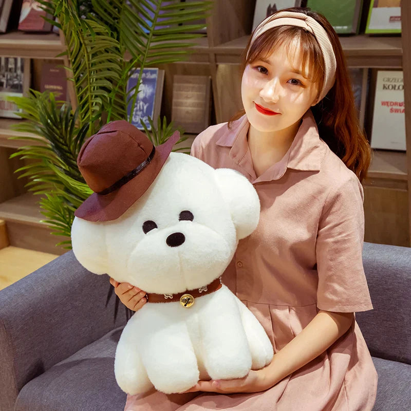 Teddy Dog Bichon Frise Puppy Plush White Stuffed Soft Animal Toy Animals - Tophatter Daily Deals