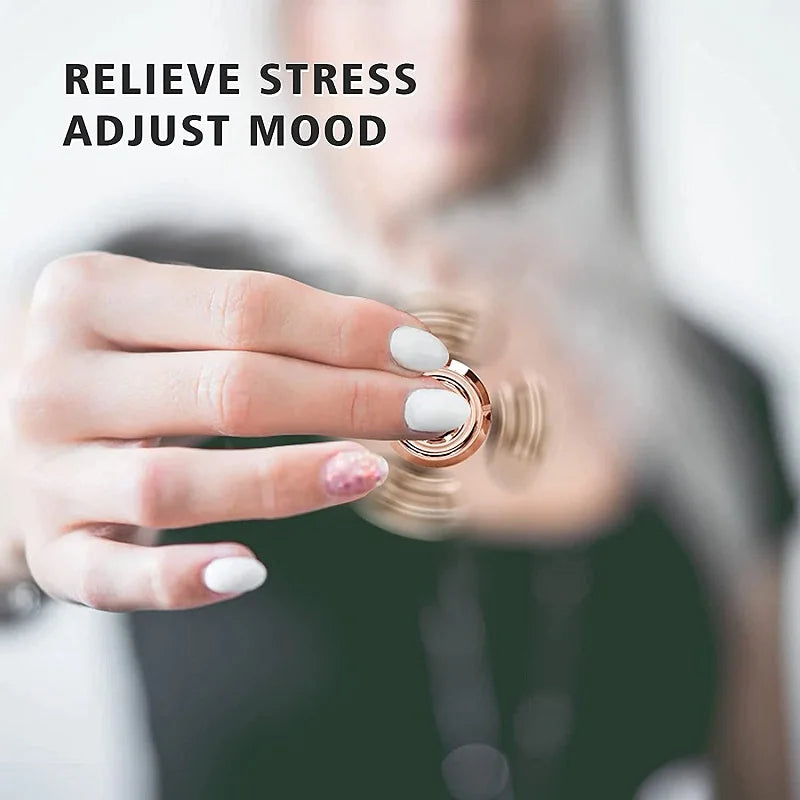 Magnetic Metal Gyroscope Fidget Toy Chrome Stress Reliever - Tophatter Daily Deals