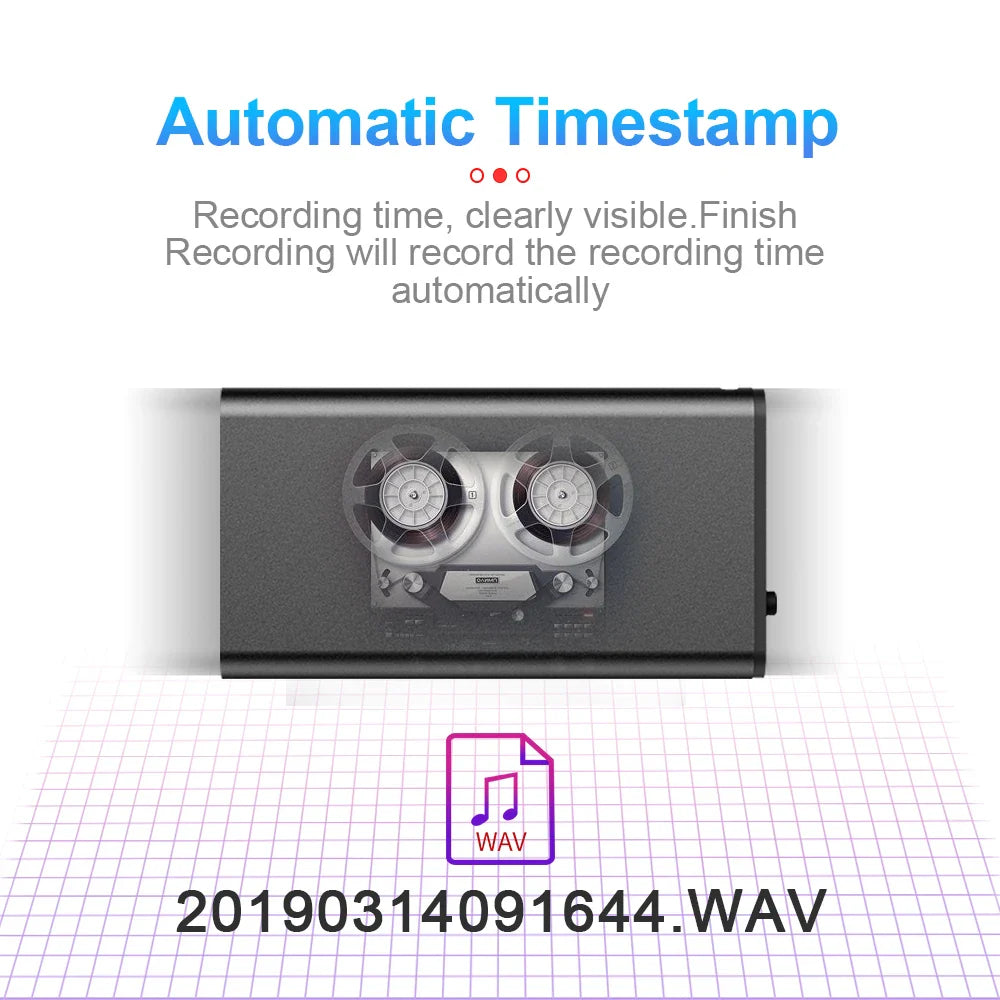 Voice Recorder Ultra Thin Mini Digital Dictaphone Compact - Tophatter Daily Deals
