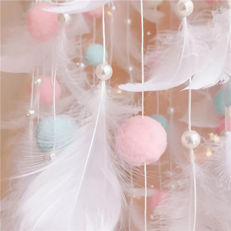 Dream Catcher Wind Chimes Feathers Handmade Mythical - Tophatter Daily Deals