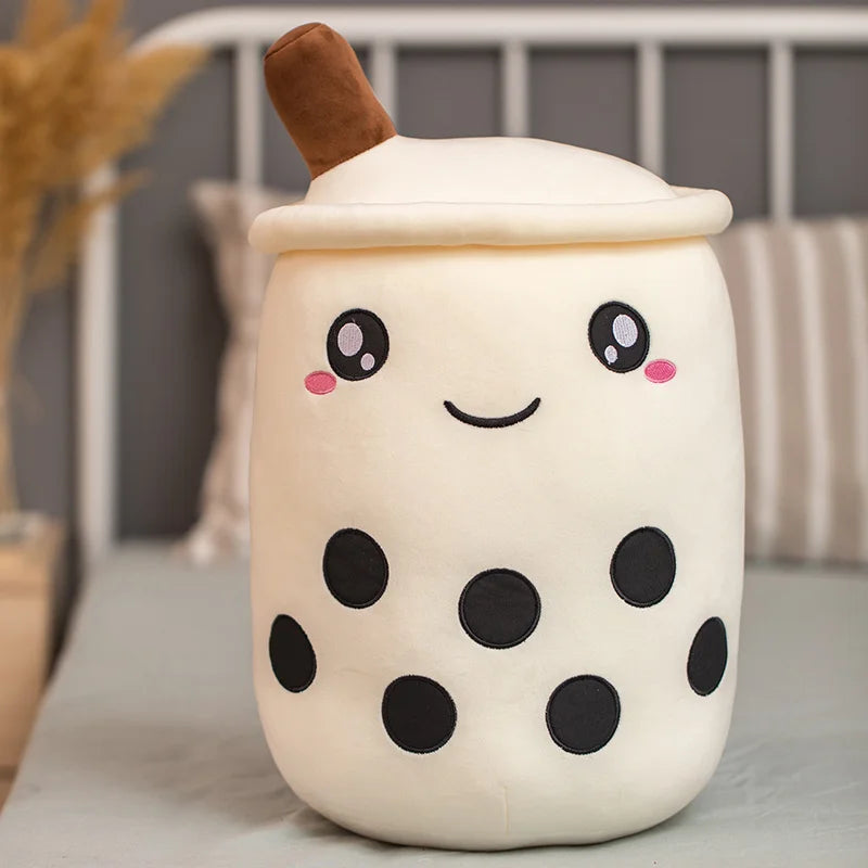 Bubble Tea Boba Milk Tea Drink Plushie Cream Food - Tophatter Daily Deals