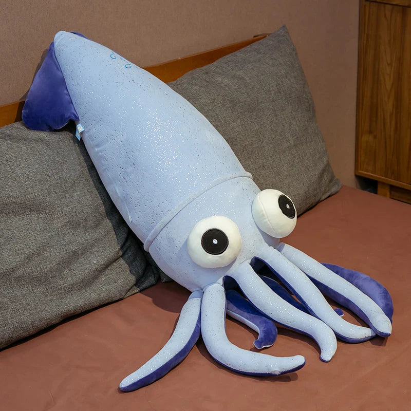 Octopus Plush Blue or Pink Squid Tentacles Cuttlefish Animals - Tophatter Daily Deals