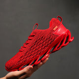 Sports shoes comfortable lightweight breathable wear-resistant cushioning Red Gen-Z Sneakers - Tophatter Daily Deals