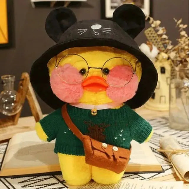 Korean Duck Plush Costume Glasses Dress Explorer Yellow x Green Animals - Tophatter Daily Deals