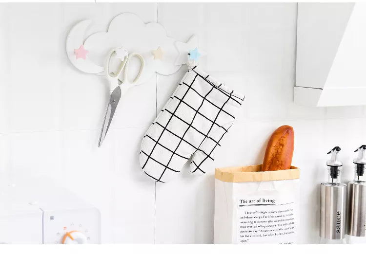 Kawaii Cloud Hooks Children's Room Wall Hanging Decor Rainbows - Tophatter Daily Deals