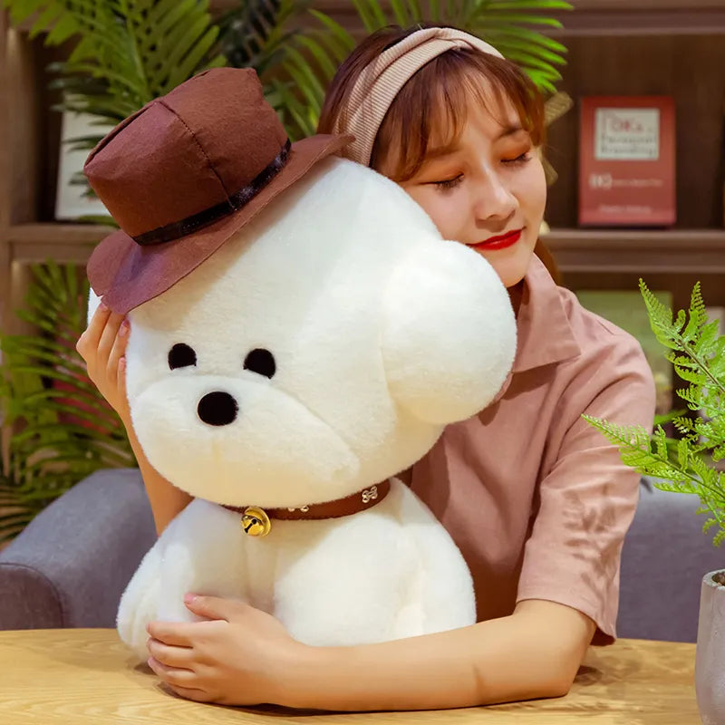 Teddy Dog Bichon Frise Puppy Plush White Stuffed Soft Animal Toy Animals - Tophatter Daily Deals