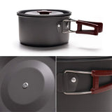14-in-1 Outdoor Camping Cookware Kit Brown Camp Cooking - Tophatter Daily Deals