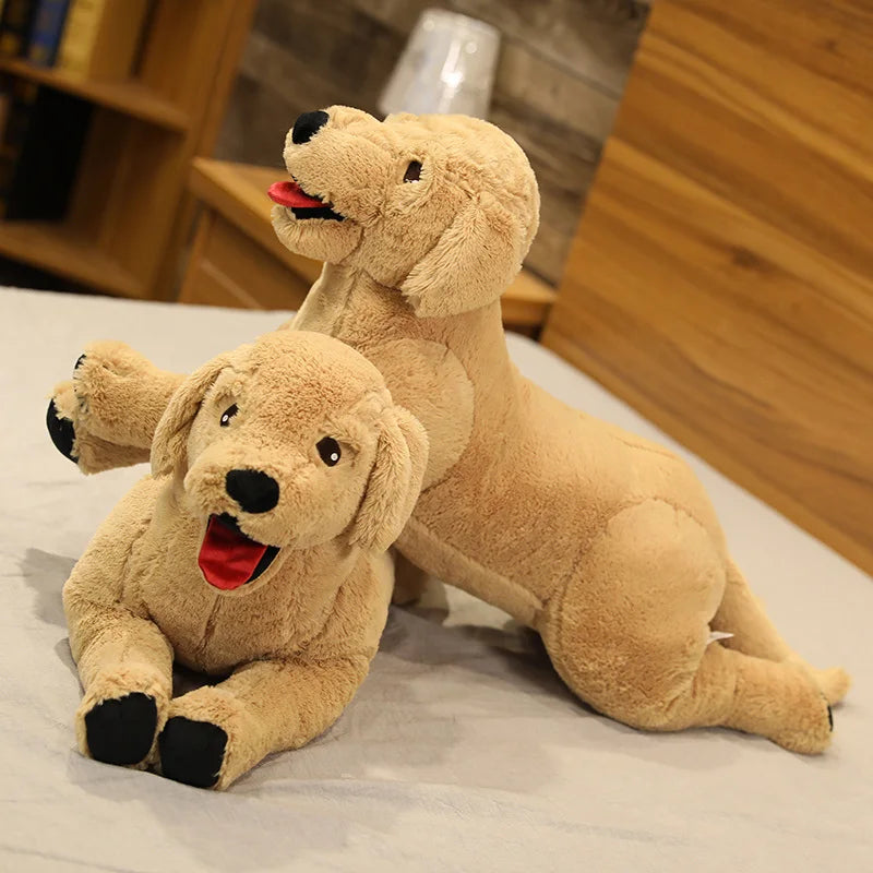 Plush Labrador Dog Realistic Stuffed Toy Birthday Gift - Tophatter Daily Deals