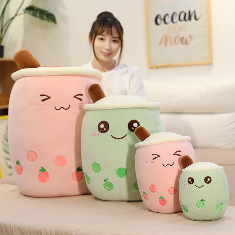 Bubble Tea Boba Milk Tea Drink Plushie Food - Tophatter Daily Deals