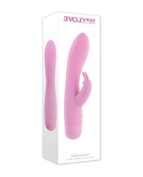 Evolved Cushy Bunny – USB Rechargeable Rabbit Vibrator 19.1 cm > Vibrators > Ladies > Rabbit - Tophatter Daily Deals