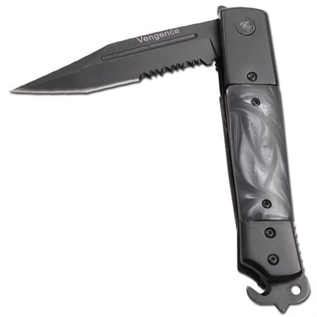 Hidden Release Dual Action Automatic Knife Tanto Ser - Vengence Knife-Auto - Tophatter Daily Deals