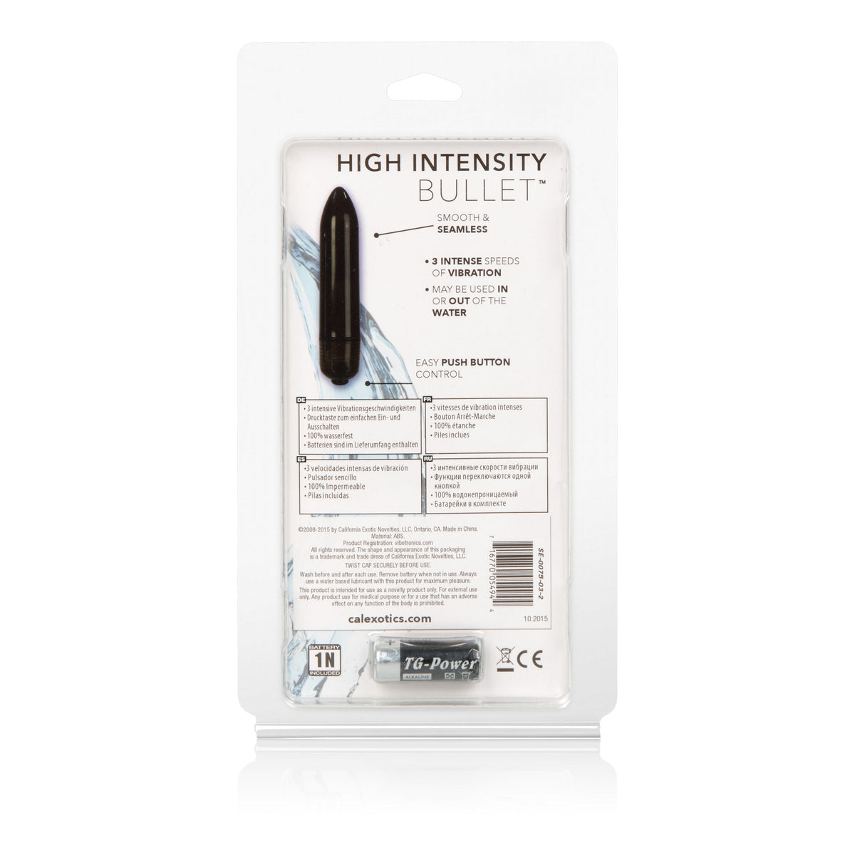 CalExotics High Intensity Bullet (Black) – Waterproof Compact Vibrator > Vibrators > Mini Vibrators - Tophatter Daily Deals