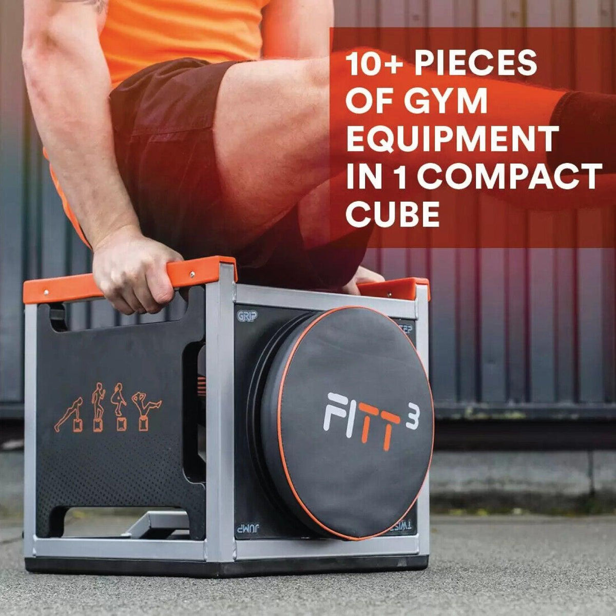 Interval Training Rowing Machine - FITT Cube Transformational Fitness Tool for Total-Body Workout. High Intensity Interval Training Machine Exercise & Fitness - Tophatter Daily Deals