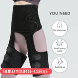 High Waist Thigh Trimmer - 3in1 High High Waist Thigh Body Shaper Trimmer Trainer Butt Lifter Slimming Belt Fitness - Tophatter Daily Deals