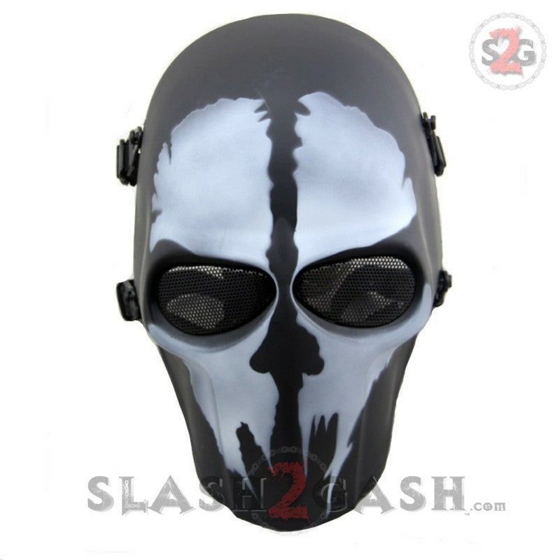 COD Ghost Paintball Mask Outdoor Army Full Face Airsoft Tactical Skull Mask Face Mask - Tophatter Daily Deals